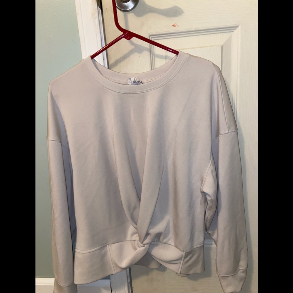 Cross crew neck
